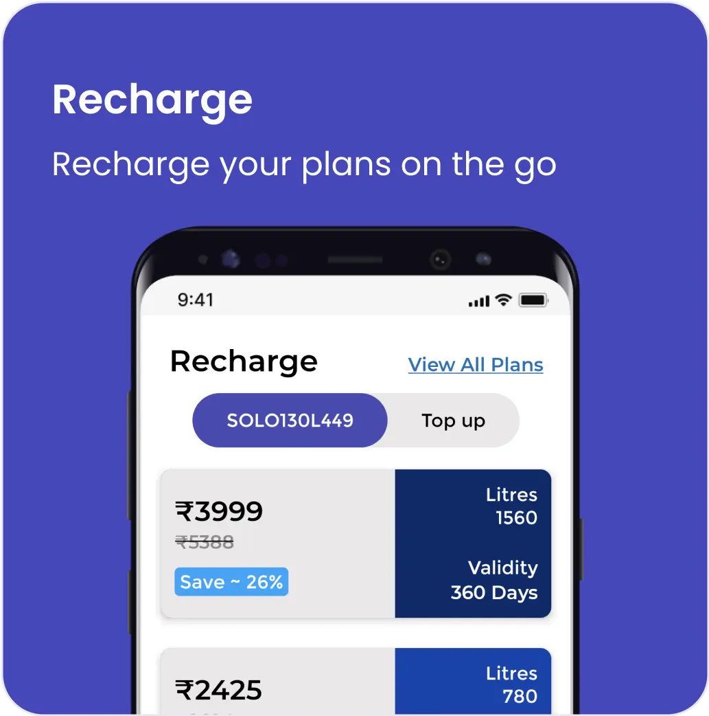 Drinkprime App Recharge Plans Feature