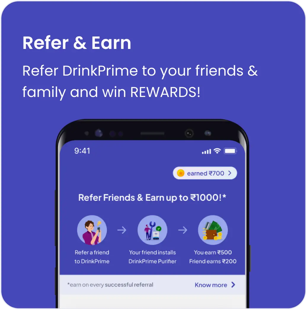 Refer and Earn from Drinkprime App