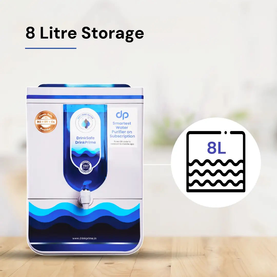 Best class storage capacity for copper water purifier in Bangalore