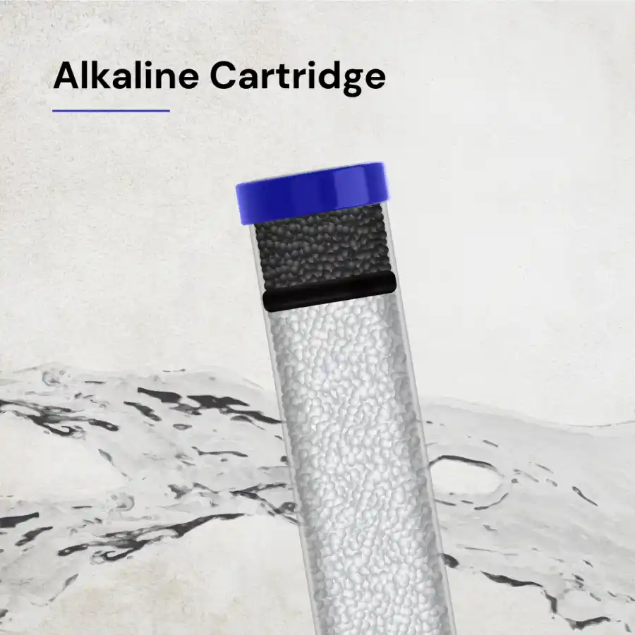 Get Alkaline cartridge in Water Purifier that boosts pH levels