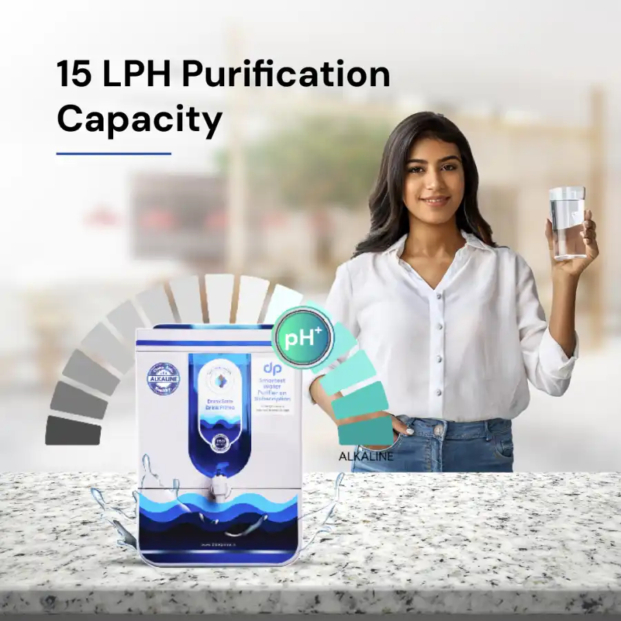 15 LPH Alkaline Water Purification capacity
