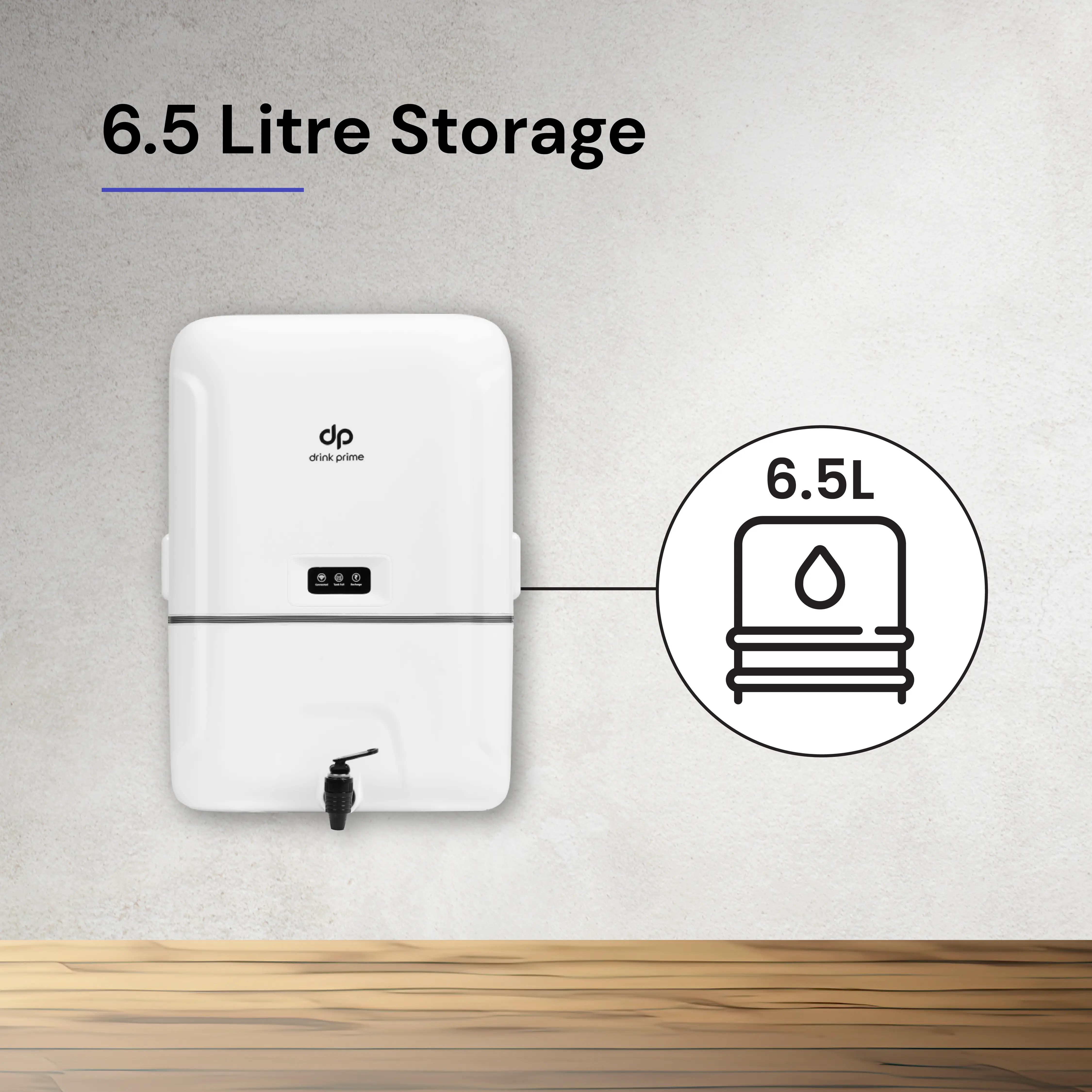 DrinkPrime RO+ water purifier with dual cartridge