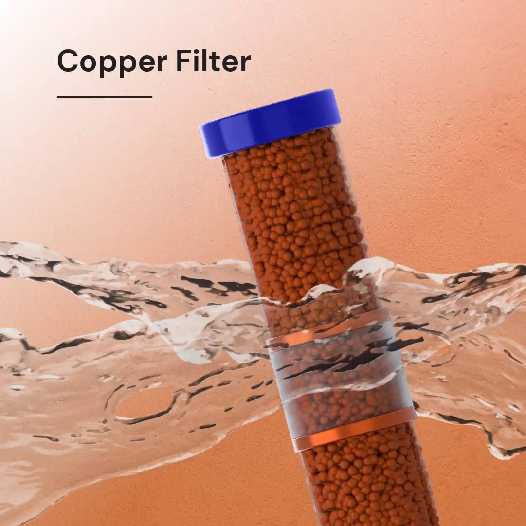 Powerful In-line UV Copper Filtration for eliminating bacteria through Water Purification